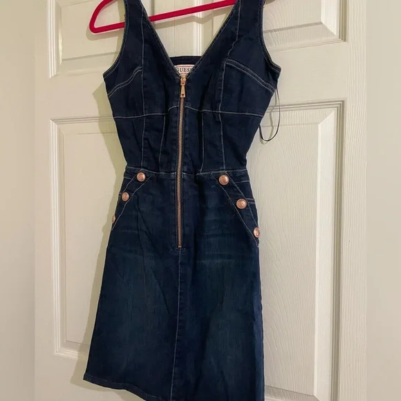 Guess | Dresses | Guess Dark Blue Denim Dress | Poshmark